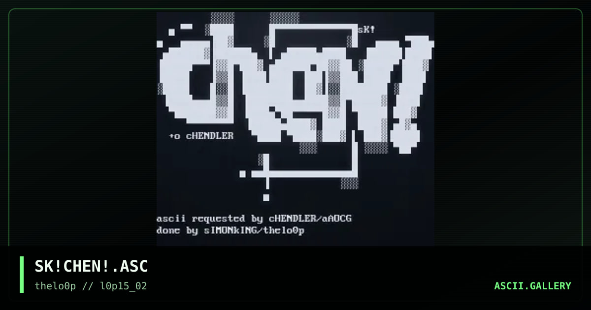 SK!CHEN!.ASC, by simonking, 2002