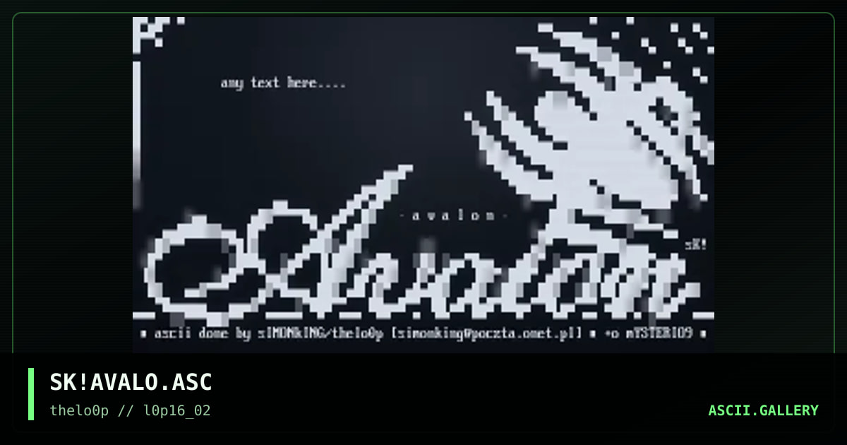 SK!AVALO.ASC, by simonking, 2002