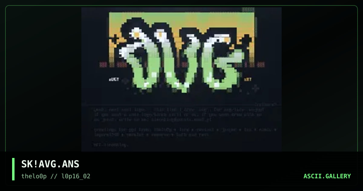 aVG ansi logo, by simonking, 2002