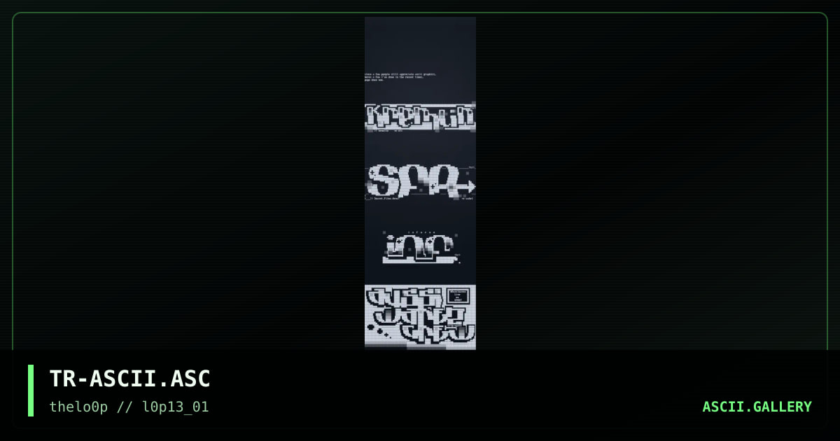 TR-ASCII.ASC, by trippah, 2001