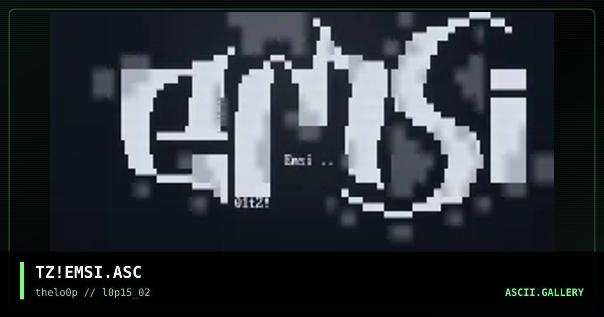 TZ!EMSI.ASC, by taz, 2002