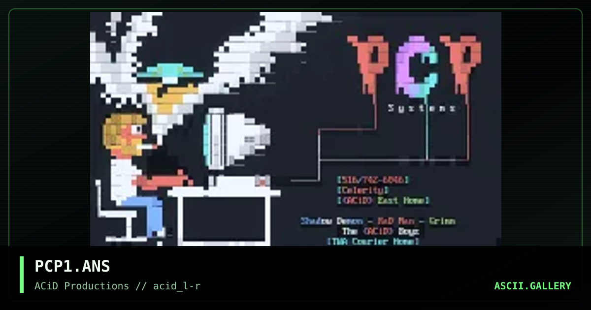 PCP1.ANS, by shadow demon, radman, grimm, 1990