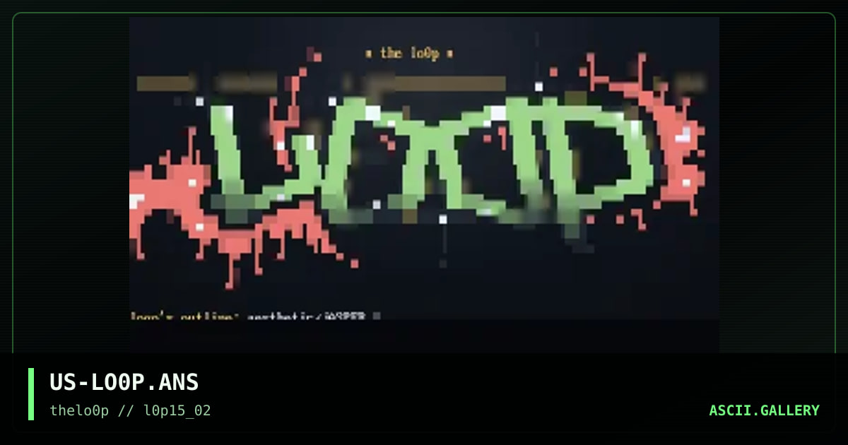 thelo0p logo, by aesthetic, simonking, 2002