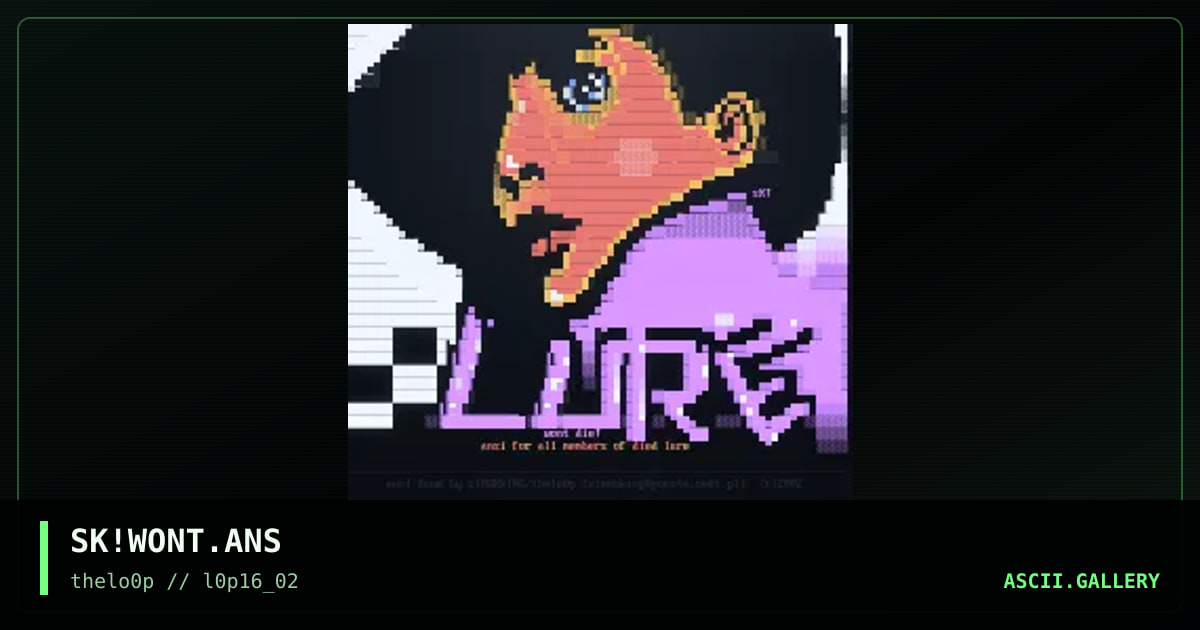 lure wont die!, by simonking, 2002