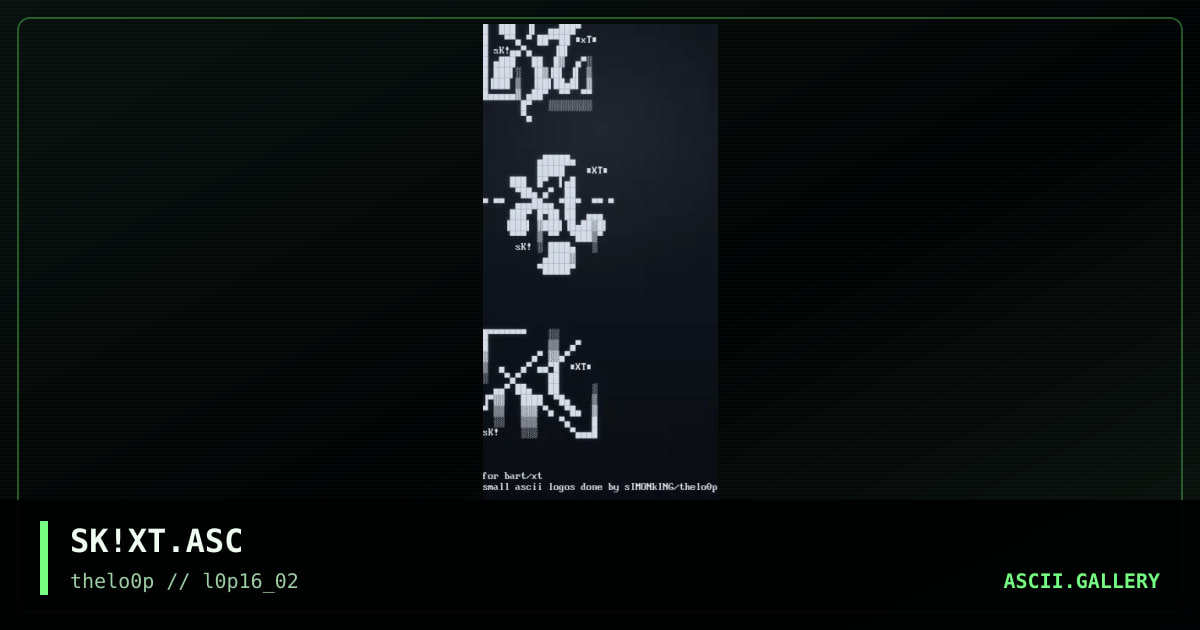 SK!XT.ASC, by simonking, 2002