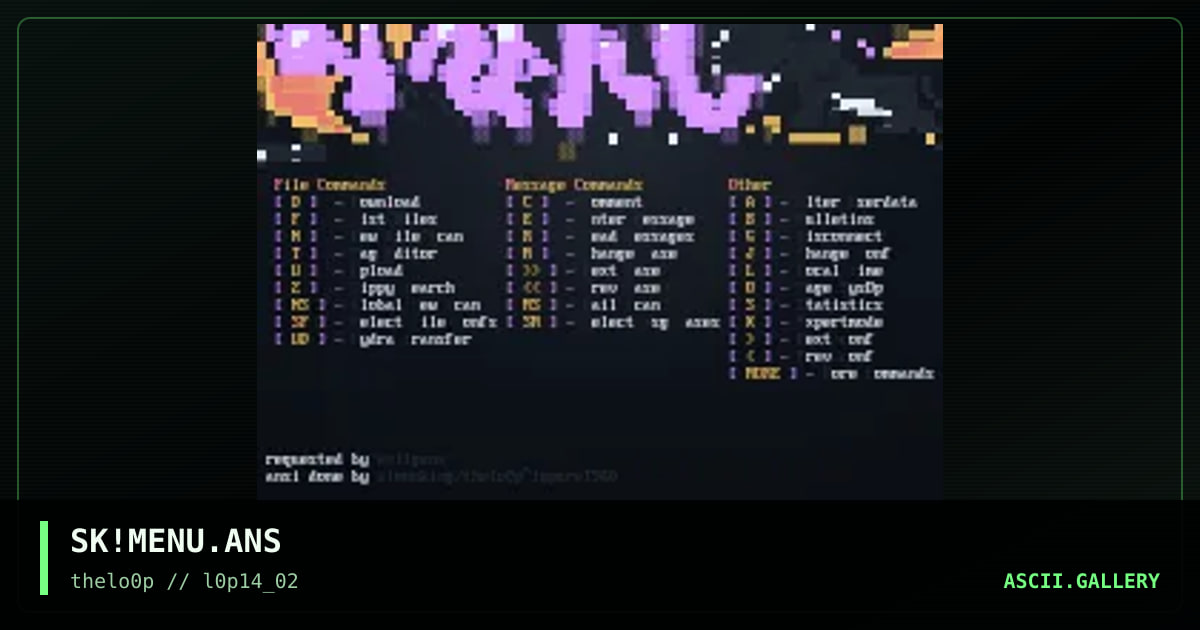 bBS mENU, by simonking, 2002