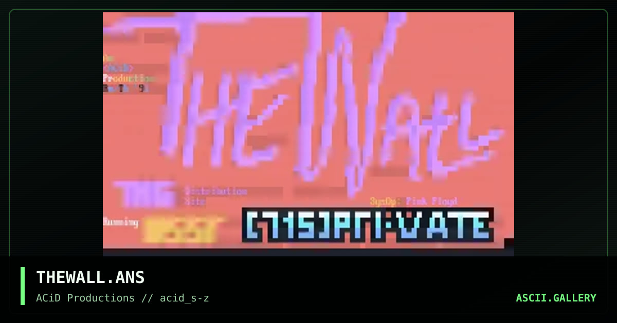 THEWALL.ANS, by rad man, 1990
