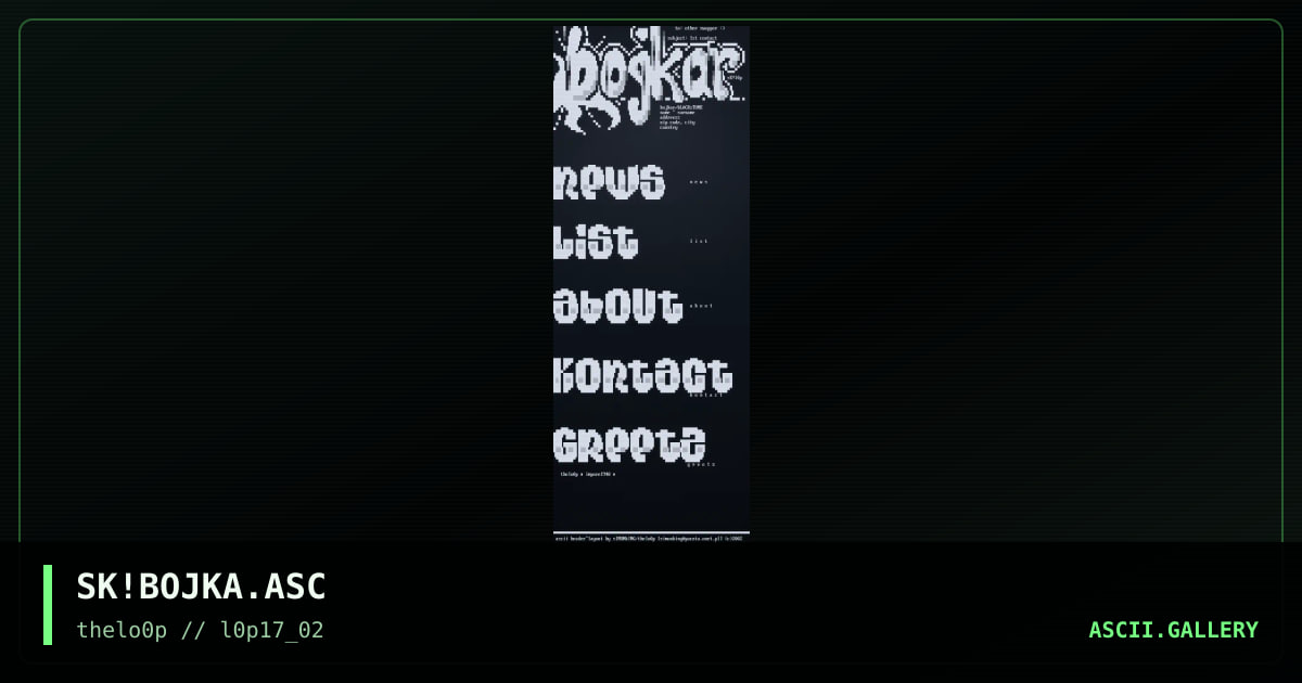 SK!BOJKA.ASC, by simonking, 2002
