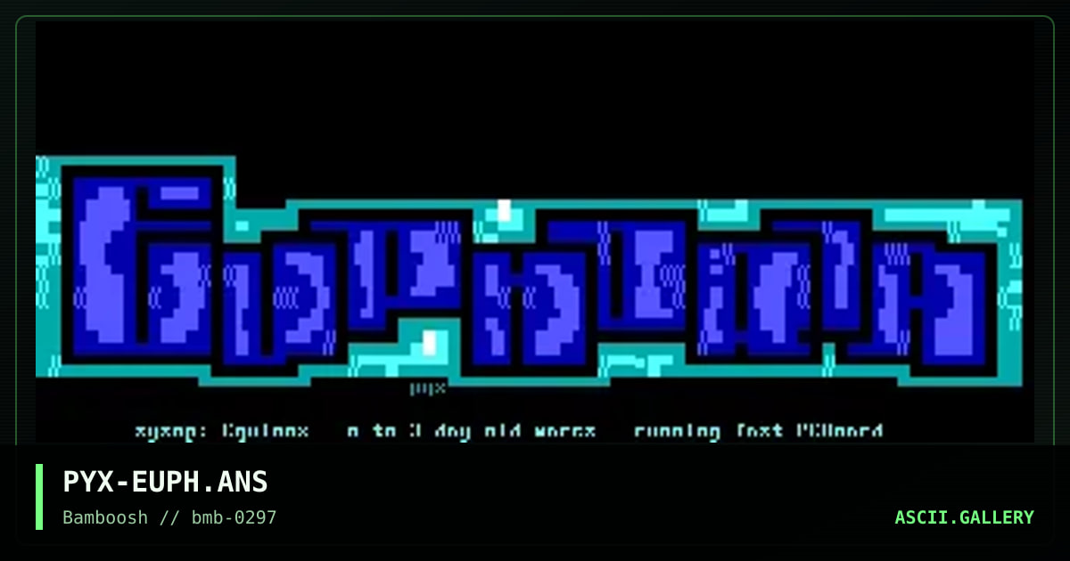 Euphoria, by pyx, 1997