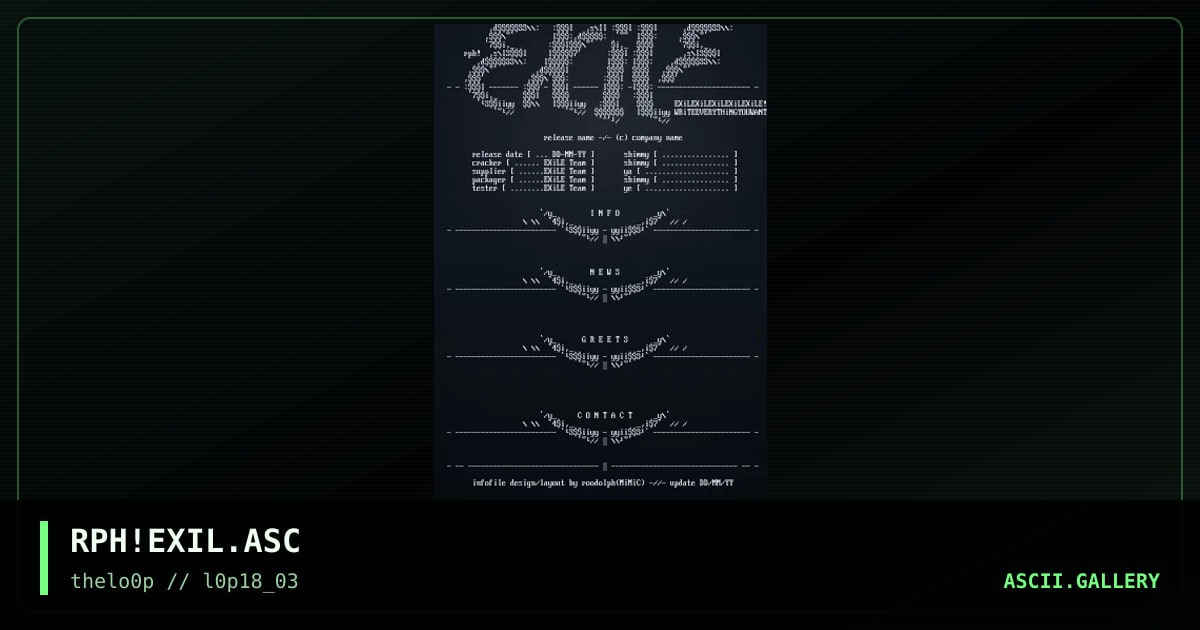 RPH!EXIL.ASC, by roodolph, 2003