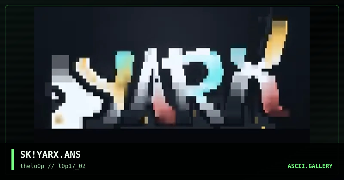 yARX, by simonking, 2002