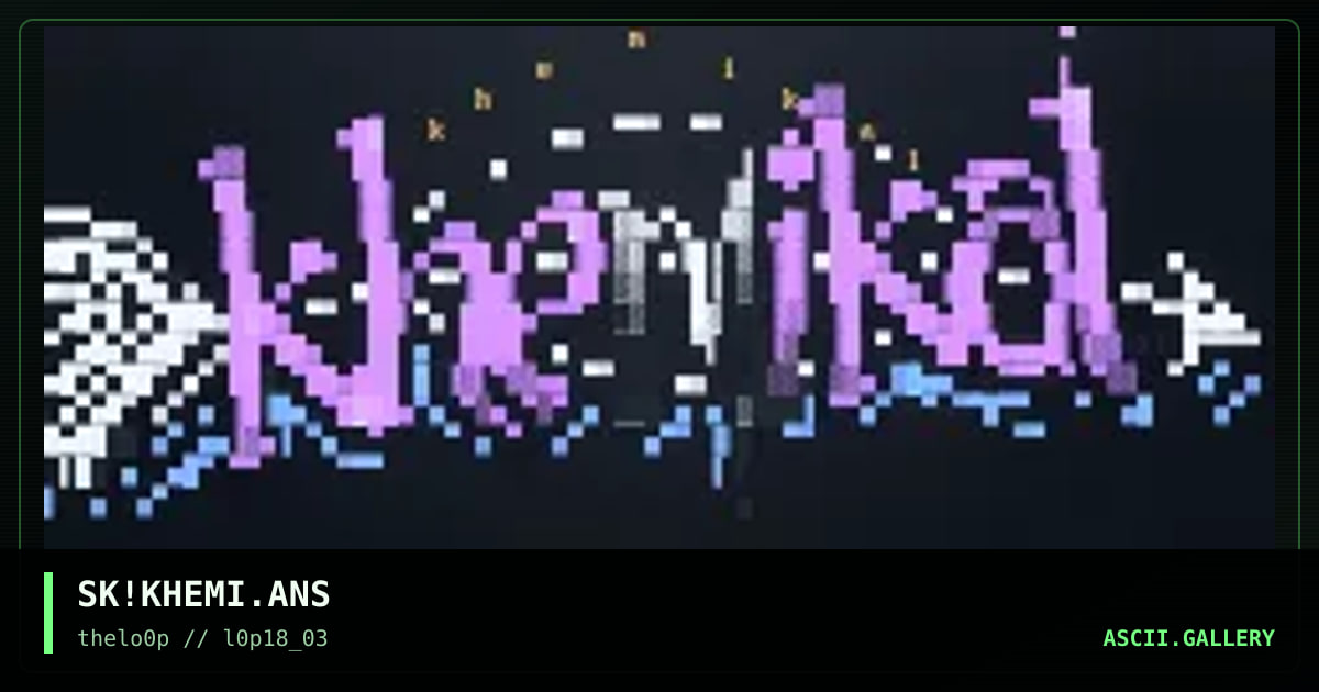kHEMIKAL, by simonking, 2003