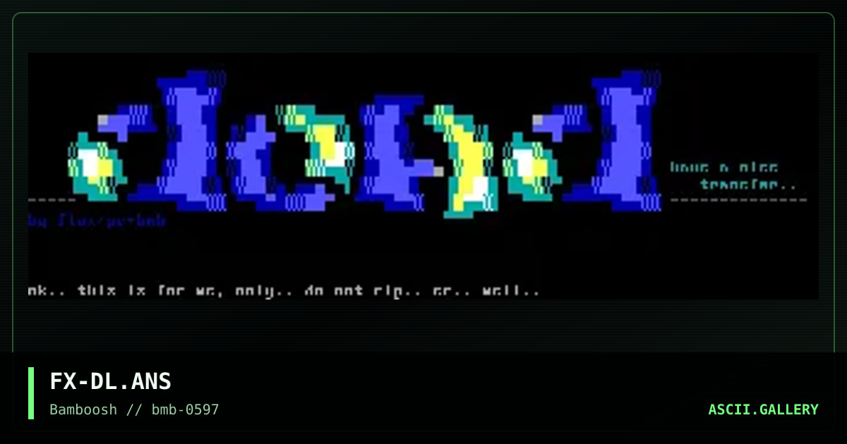 dload, by flux, 1997