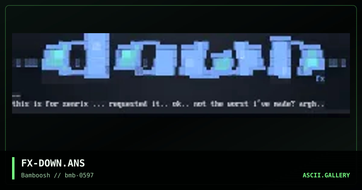 down, by flux, 1997