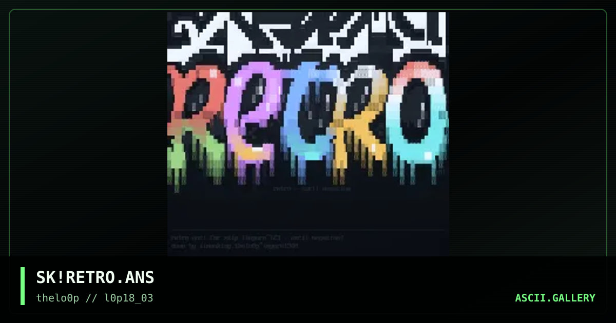 retro-ascii magazine, by simonking, 2003