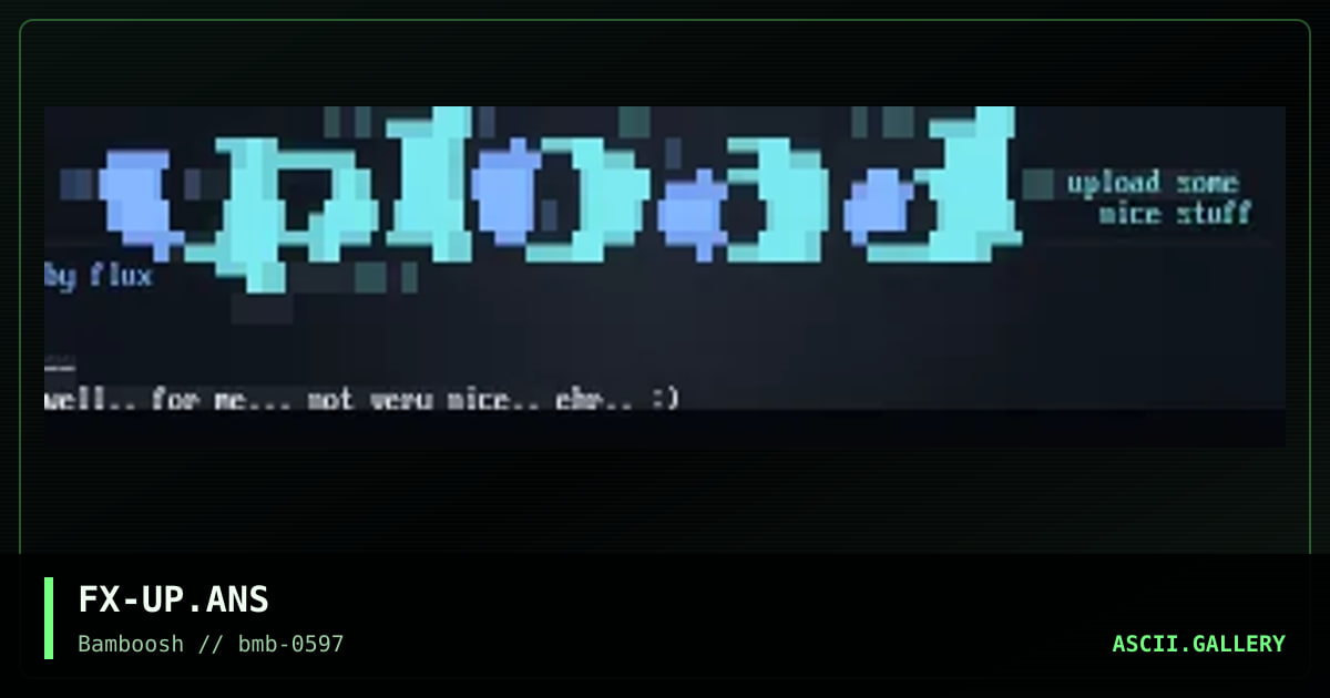 upload, by flux, 1997