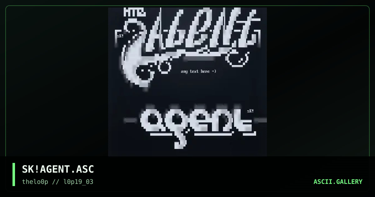 SK!AGENT.ASC, by simonking, 2003