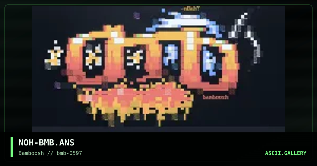 bamboosh, by noah, 1997