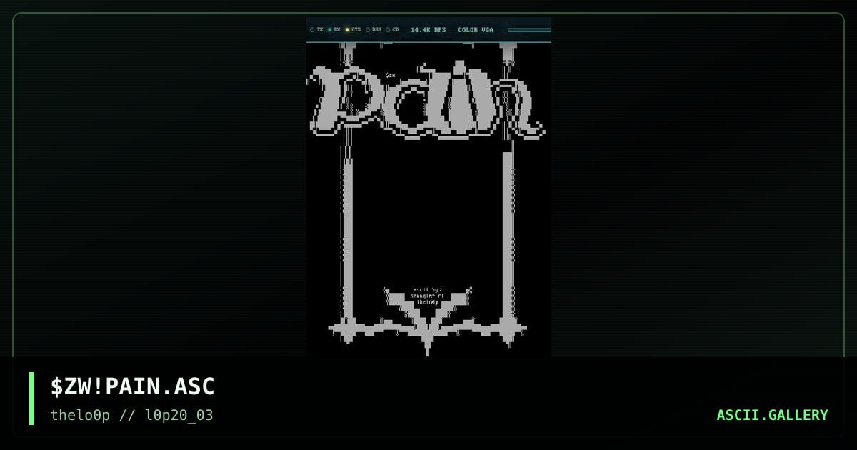 $ZW!PAIN.ASC, by szwagier, 2003