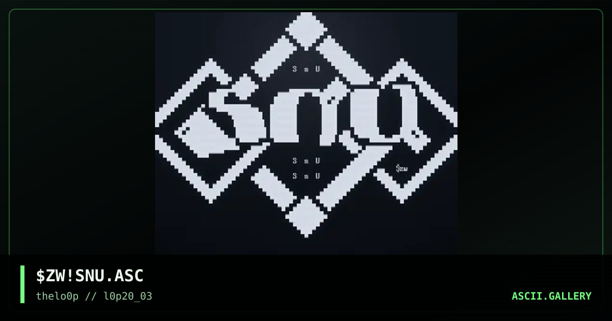 $ZW!SNU.ASC, by szwagier, 2003