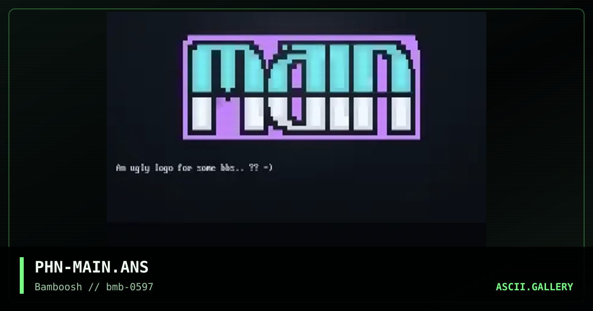 Main, by phanteon, 1997