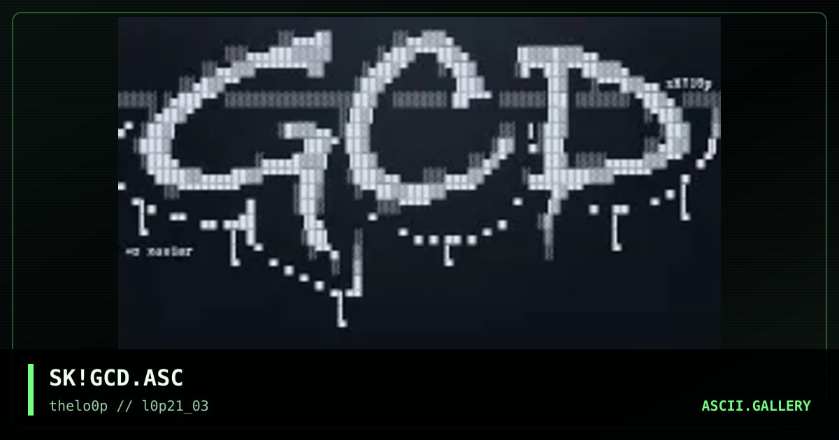 SK!GCD.ASC, by simonking, 2003