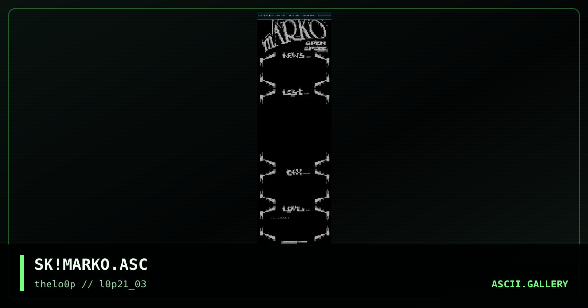 SK!MARKO.ASC, by simonking, 2003