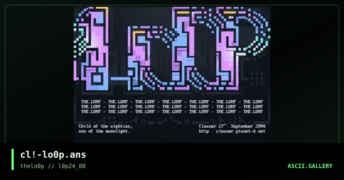 cl!-lo0p.ans, by cleaner, 2008