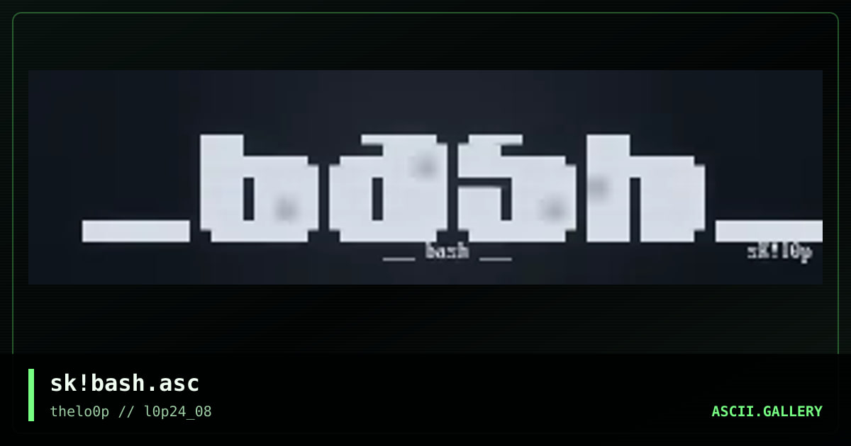 sk!bash.asc, by simonking, 2008