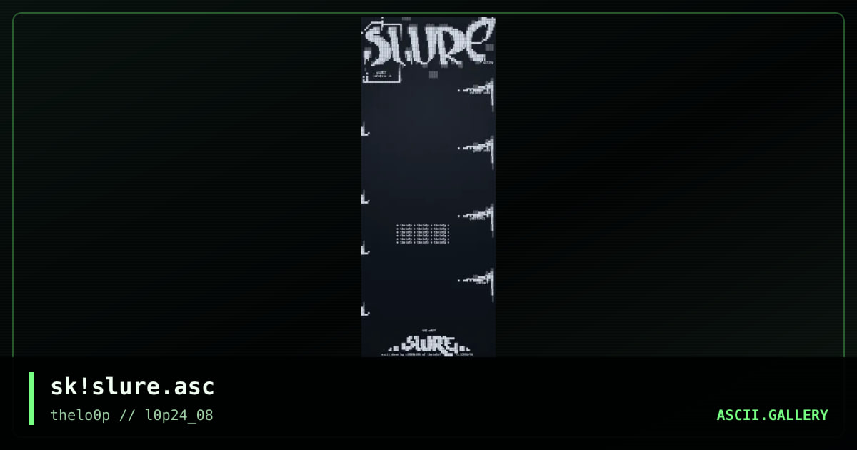 sk!slure.asc, by simonking, 2008