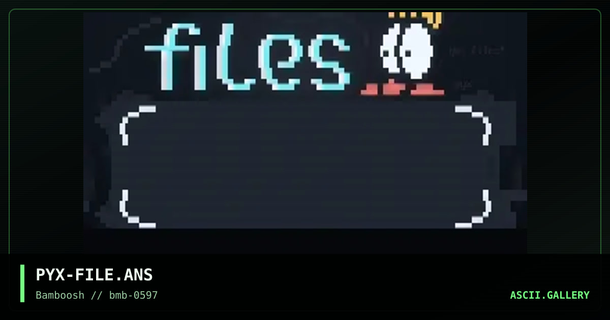 Files - for hexx, by pyx, 1997
