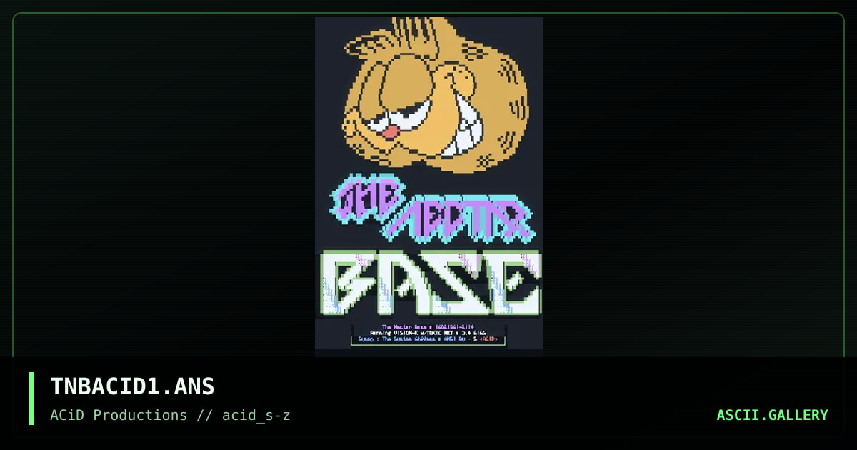 TNBACID1.ANS, by slam dunk, 1990