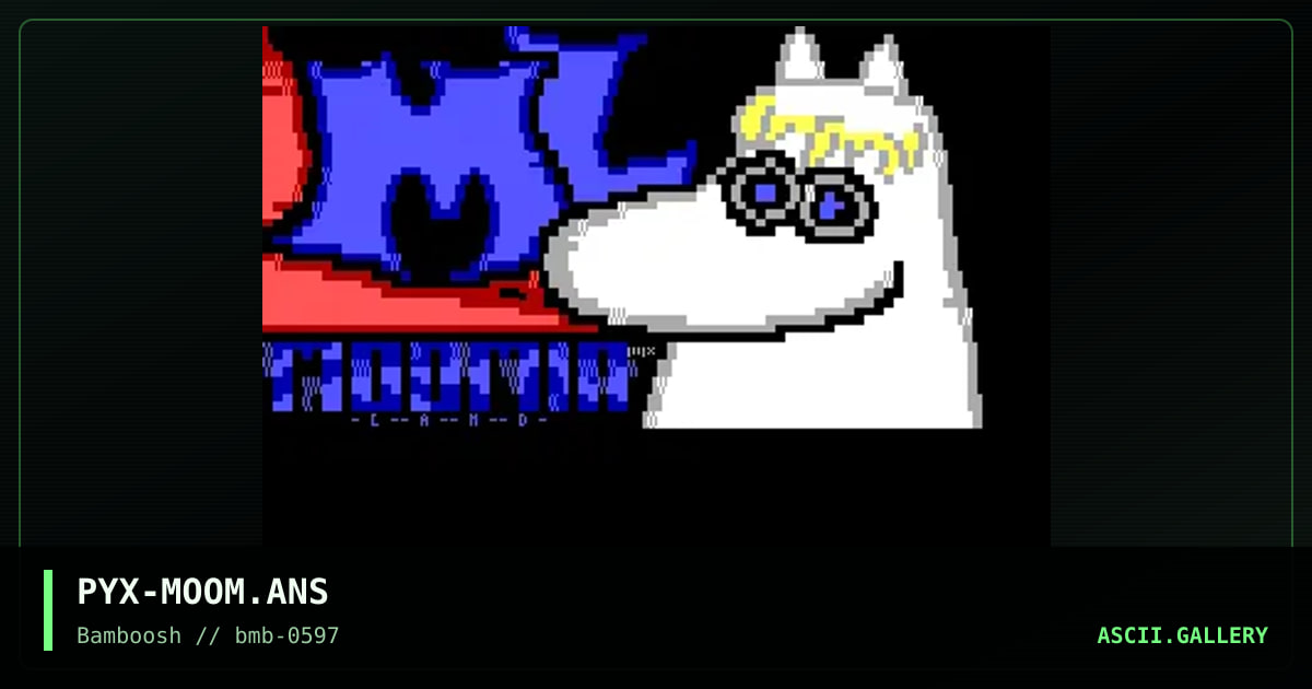 ( Moominland ), by pyx, 1997