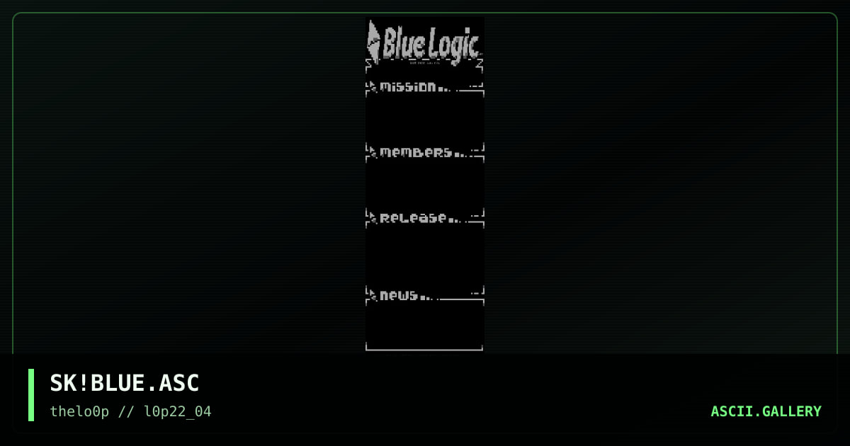 SK!BLUE.ASC, by simonking, 2004