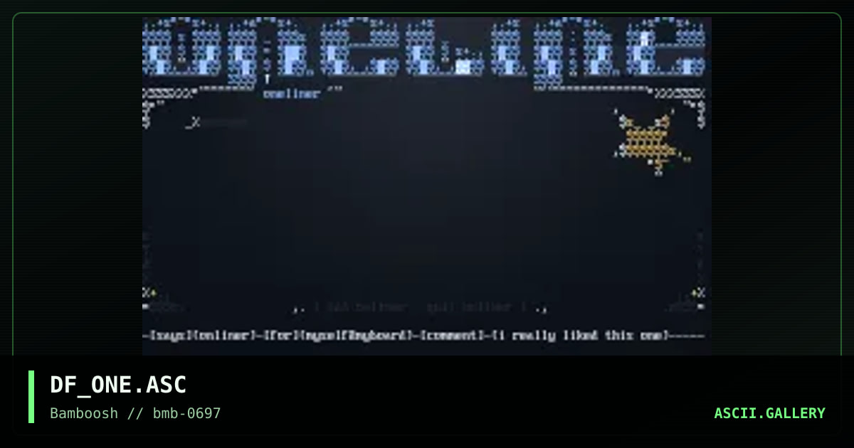 oneliner, by dumbfuck, 1997
