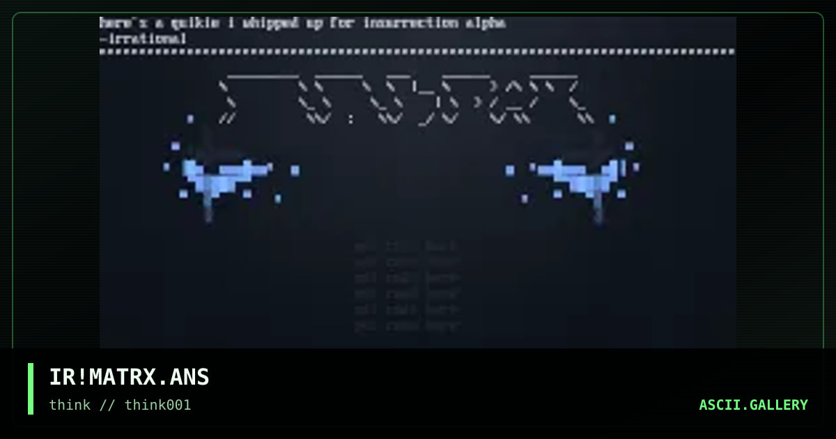 matrix menu template, by irrational, 1997