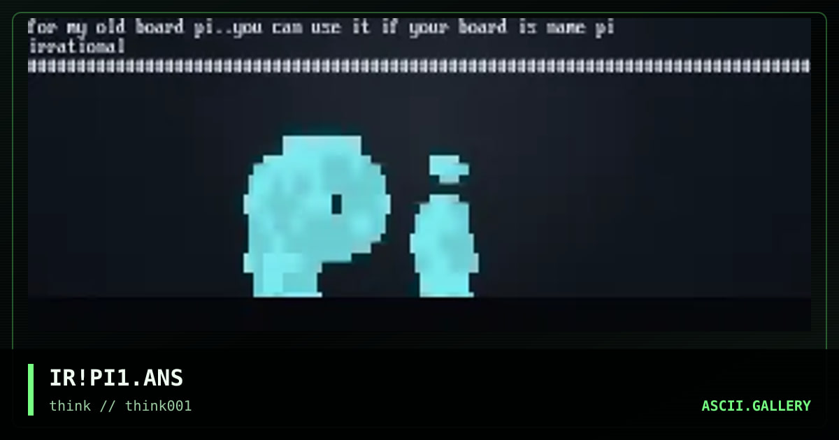 pi, by irrational, 1997