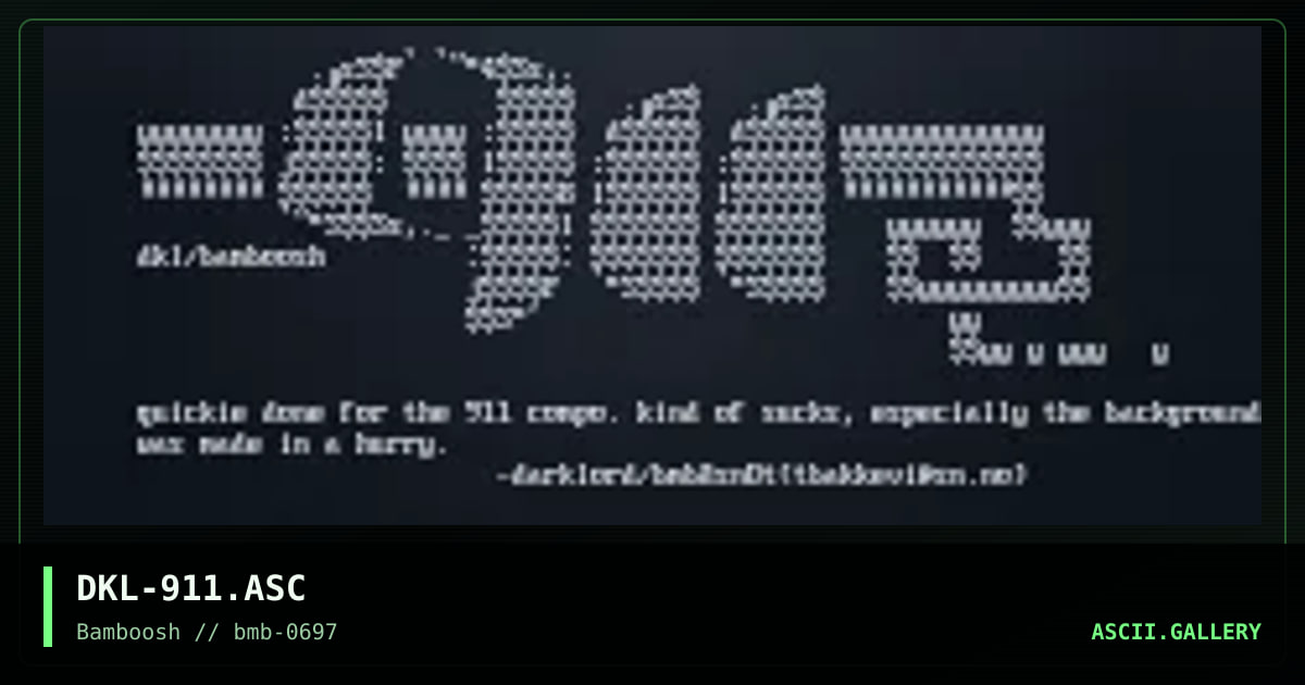 911 compo, by darklord, 1997