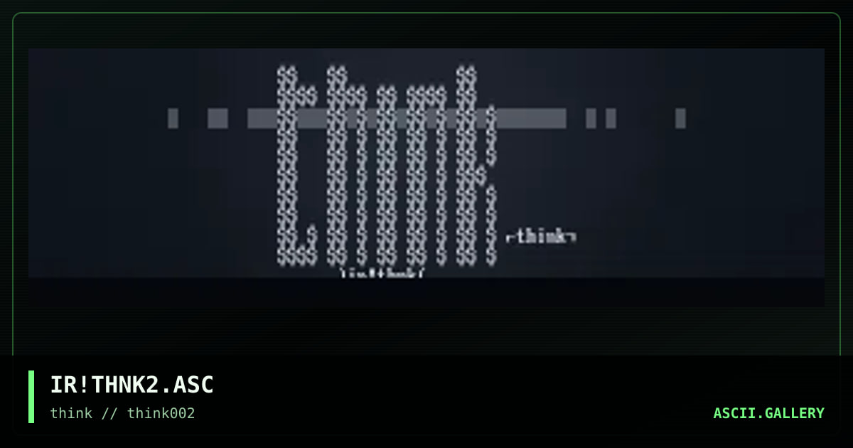 think logo, by irrational, 1997
