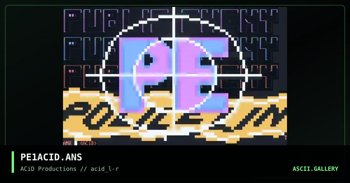 PE1ACID.ANS, by tank, 1990