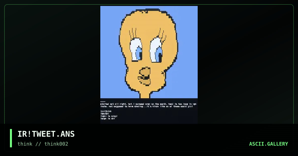 tweety bird, by irrational, 1997