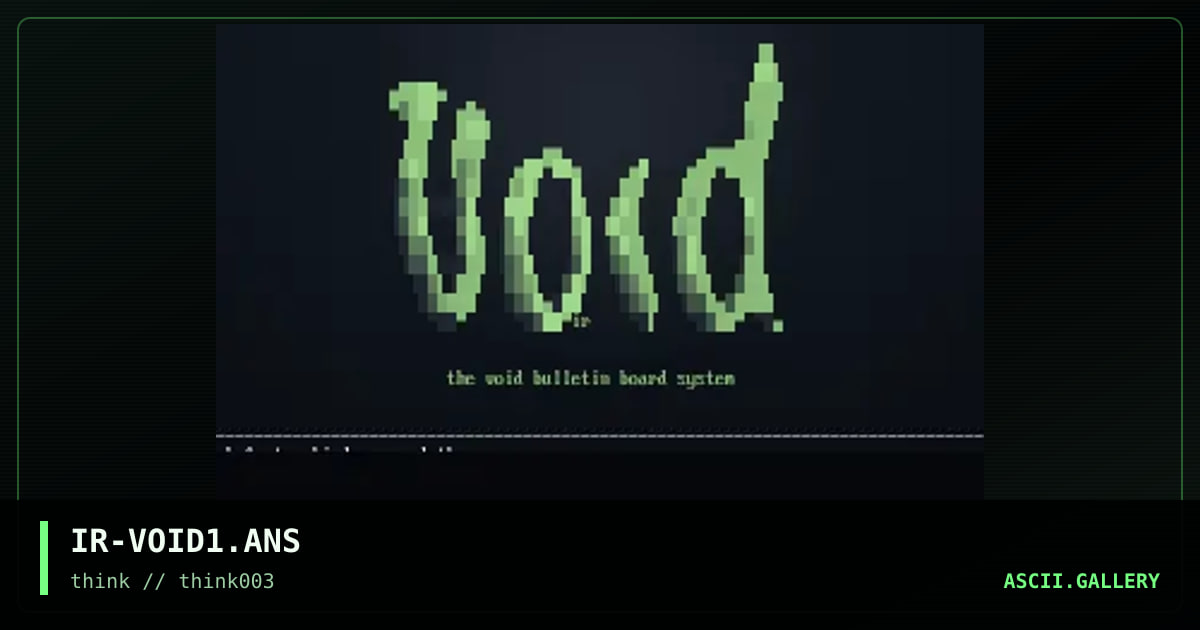 void ad, by irrational, 1998