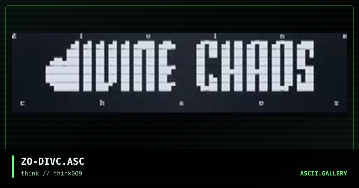 divine chaos, by zoob, 1998