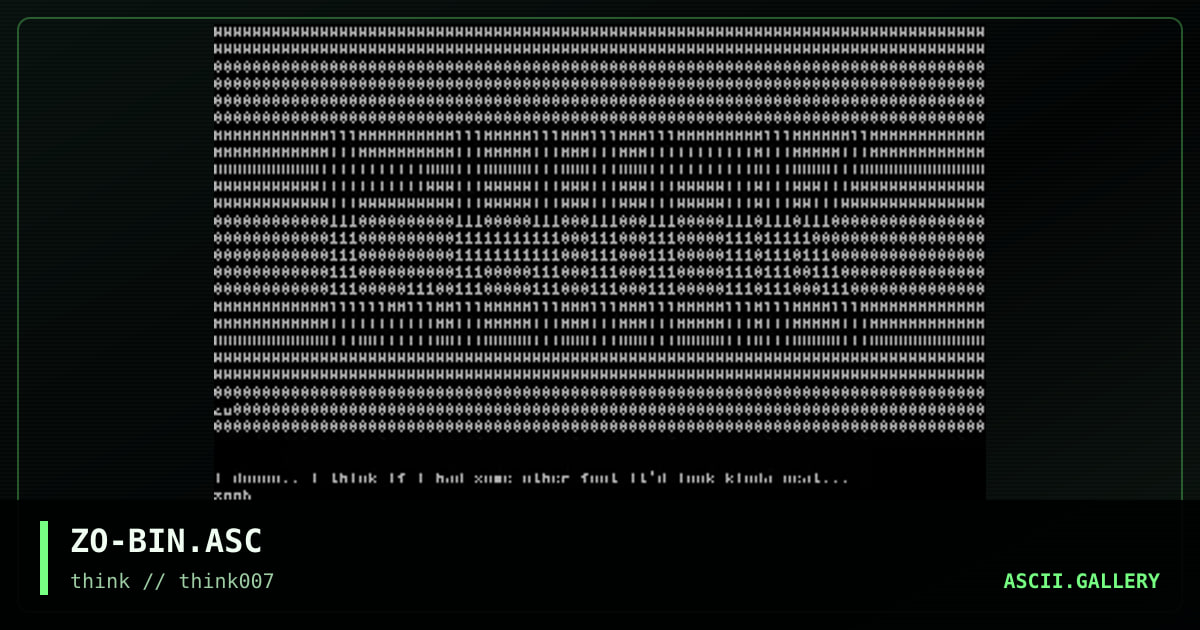 binary thing, by zoob, 1998