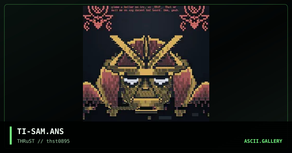 Samurai, by trip, 1995