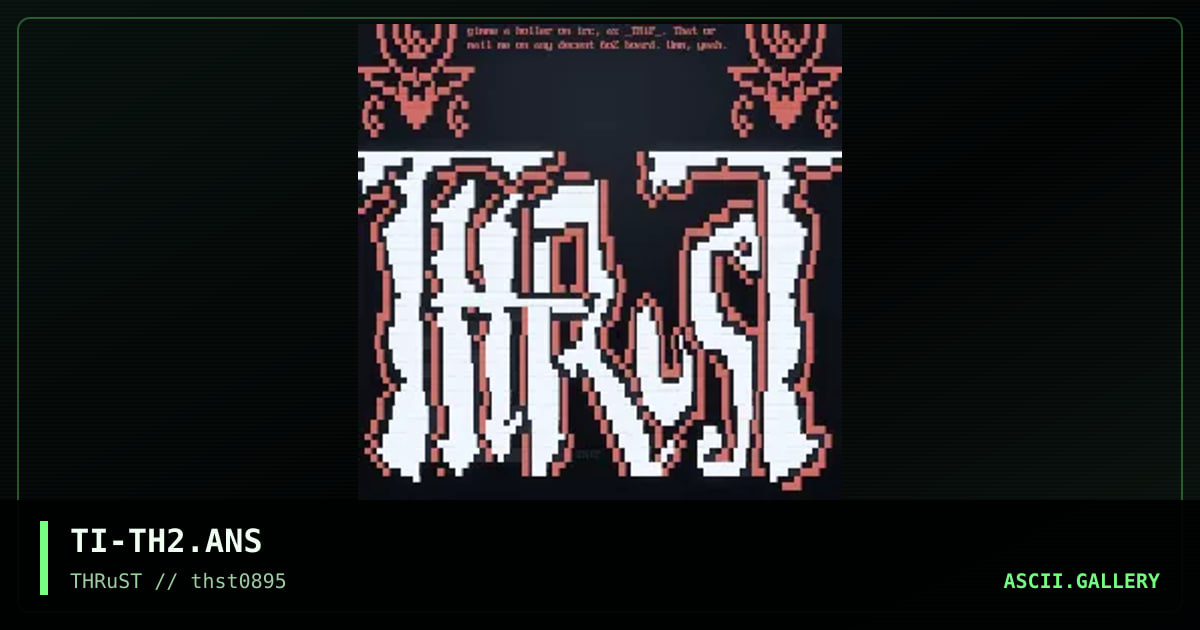 THRuStLogo^2, by trip, 1995