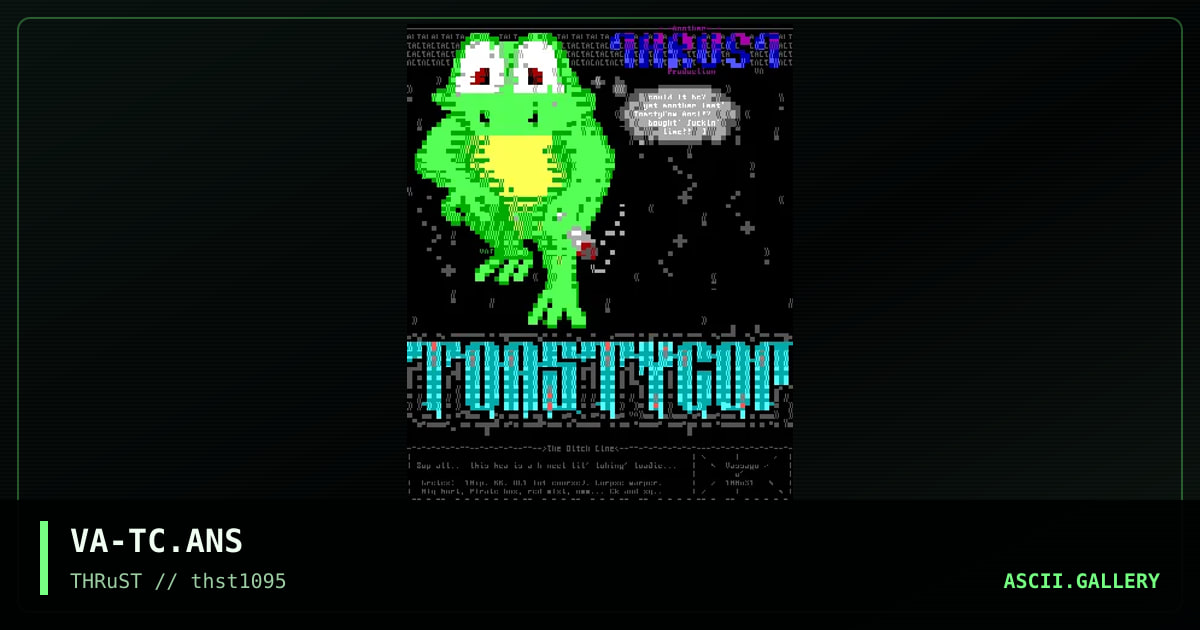 Tokin' Toadie!, by vassago, 1995