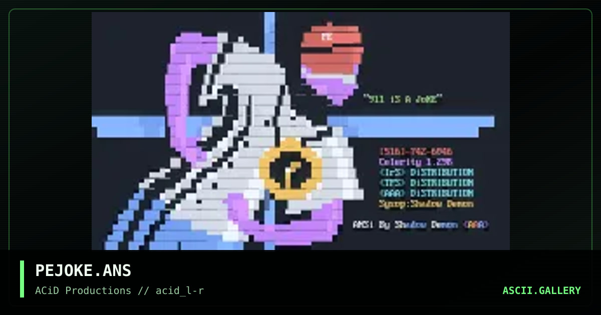 PEJOKE.ANS, by shadow demon, 1990