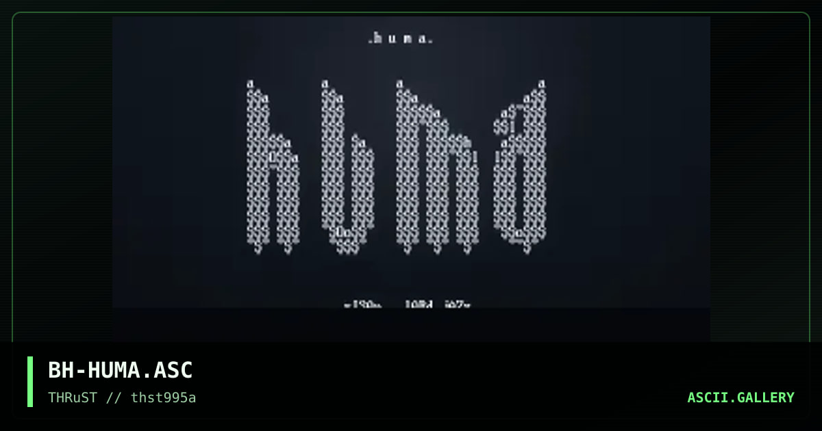 Huma, by big hurt, 1995