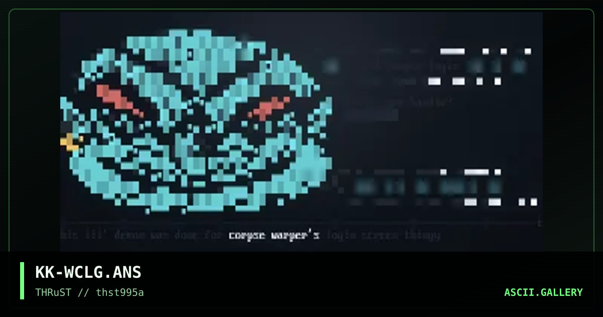 KK-WCLG.ANS, by kamikaze, 1995